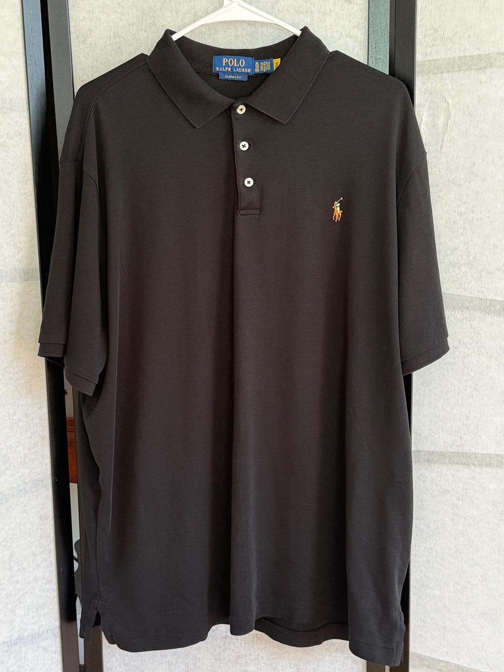 Polo Ralph Lauren Black Classic Fit Polo Shirt XL Multicolor Pony Logo